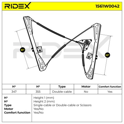 Fensterheber RIDEX 1561W0042 1561W0042 - foto 7