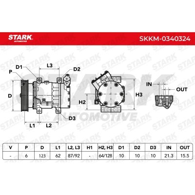 Kompressor, Klimaanlage SKKM-0340324 - foto 7