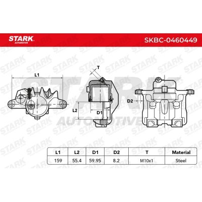 Bremssattel Stark SKBC-0460449 SKBC-0460449 - foto 5
