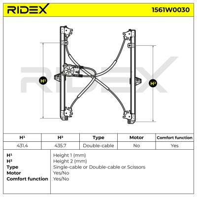 Fensterheber RIDEX 1561W0030 1561W0030 - foto 6