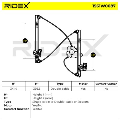 Fensterheber RIDEX 1561W0087 1561W0087 - foto 7