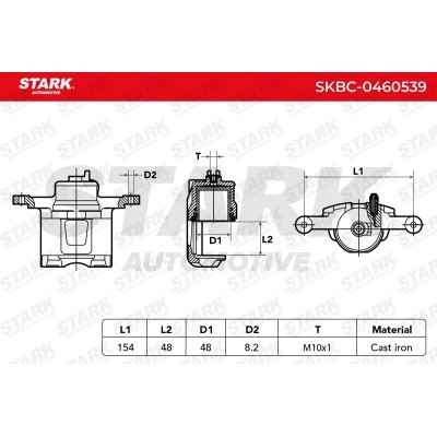 Bremssattel Stark SKBC-0460539 SKBC-0460539 - foto 5