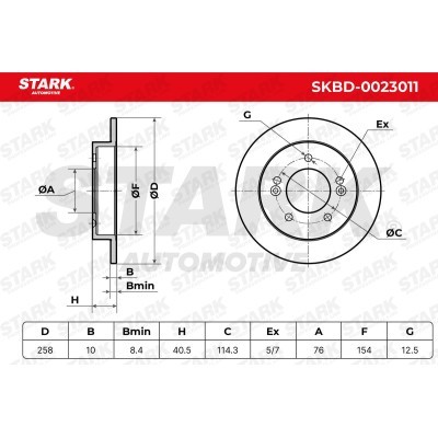 Bremsscheibe Stark SKBD-0023011 SKBD-0023011 - foto 5