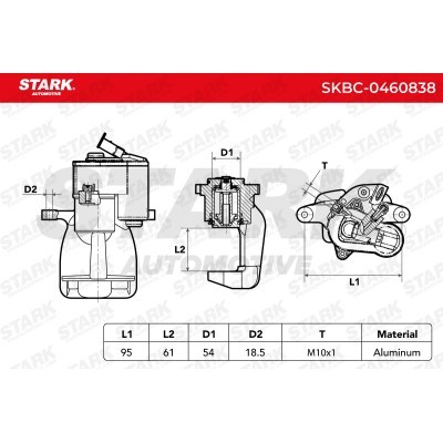 Bremssattel Stark SKBC-0460838 SKBC-0460838 - foto 6