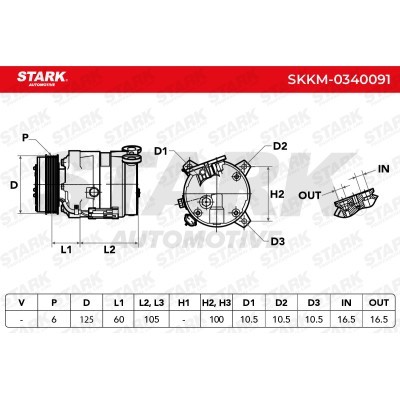 Kompressor, Klimaanlage SKKM-0340091 - foto 6