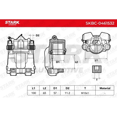 Bremssattel Stark SKBC-0461532 SKBC-0461532 - foto 3