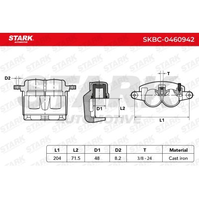 Bremssattel Stark SKBC-0460942 SKBC-0460942 - foto 6