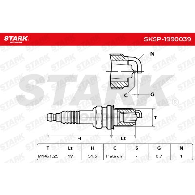 Zündkerze Stark SKSP-1990039 SKSP-1990039 - foto 6