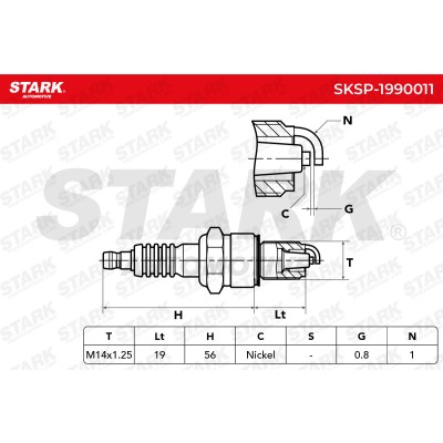 Zündkerze Stark SKSP-1990011 SKSP-1990011 - foto 6