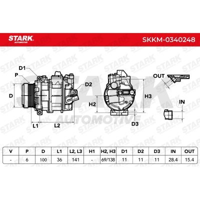 Kompressor, Klimaanlage SKKM-0340248 - foto 12