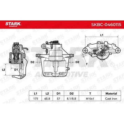 Bremssattel Stark SKBC-0460115 SKBC-0460115 - foto 6