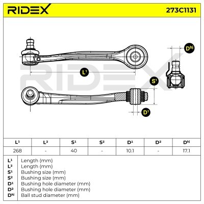 Querlenker RIDEX 273C1131 273C1131 - foto 5