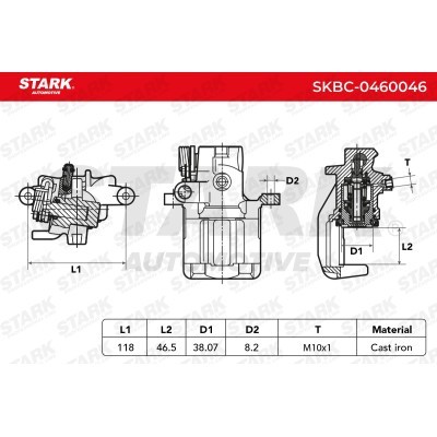 Bremssattel Stark SKBC-0460046 SKBC-0460046 - foto 3