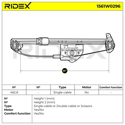 Fensterheber RIDEX 1561W0296 1561W0296 - foto 5