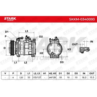 Kompressor, Klimaanlage SKKM-0340093 - foto 9