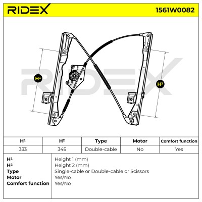 Fensterheber RIDEX 1561W0082 1561W0082 - foto 6