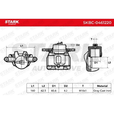 Bremssattel Stark SKBC-0461220 SKBC-0461220 - foto 7