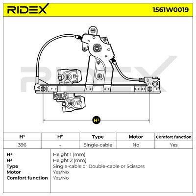 Fensterheber RIDEX 1561W0019 1561W0019 - foto 6
