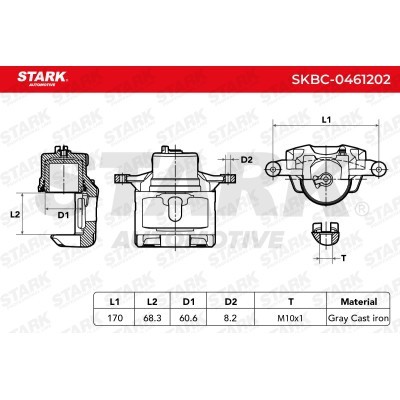 Bremssattel Stark SKBC-0461202 SKBC-0461202 - foto 3