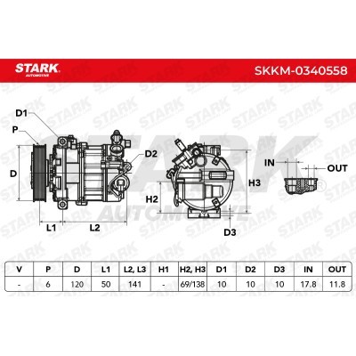 Kompressor, Klimaanlage SKKM-0340558 - foto 5