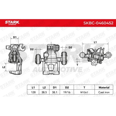 Bremssattel Stark SKBC-0460452 SKBC-0460452 - foto 5