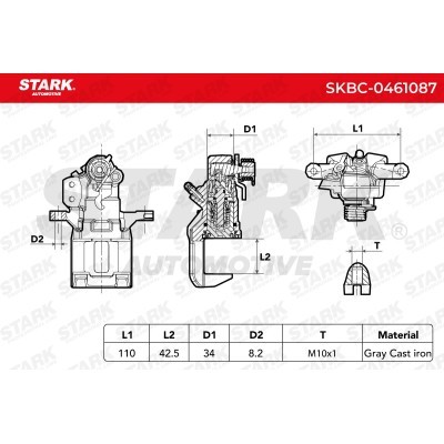 Bremssattel Stark SKBC-0461087 SKBC-0461087 - foto 6