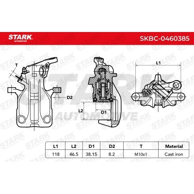 Bremssattel Stark SKBC-0460385 SKBC-0460385 - foto 3