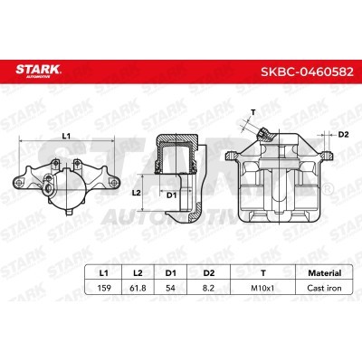 Bremssattel Stark SKBC-0460582 SKBC-0460582 - foto 6