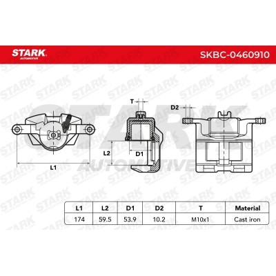 Bremssattel Stark SKBC-0460910 SKBC-0460910 - foto 13