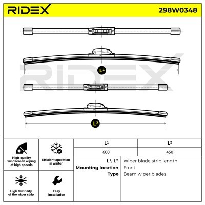 Wischblatt RIDEX 298W0348 298W0348 - foto 5