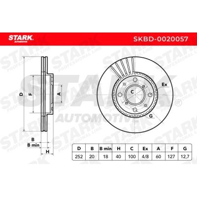 Bremsscheibe Stark SKBD-0020057 SKBD-0020057 - foto 9