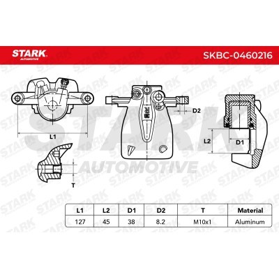Bremssattel Stark SKBC-0460216 SKBC-0460216 - foto 6