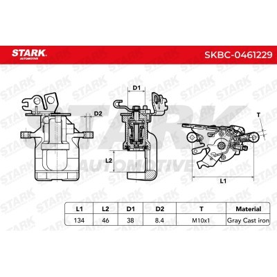 Bremssattel Stark SKBC-0461229 SKBC-0461229 - foto 6