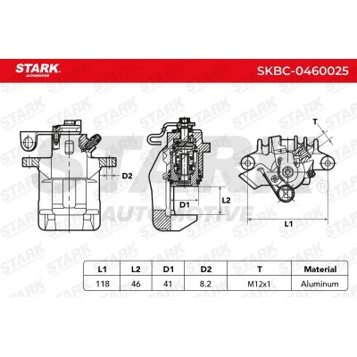 Bremssattel Stark SKBC-0460025 SKBC-0460025 - foto 4
