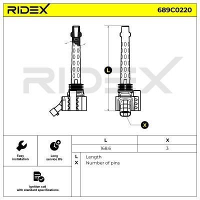 Zündspule RIDEX 689C0220 689C0220 - foto 6