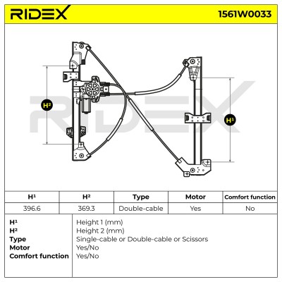 Fensterheber RIDEX 1561W0033 1561W0033 - foto 6