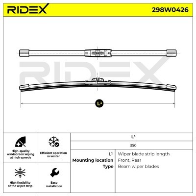 Wischblatt RIDEX 298W0426 298W0426 - foto 7