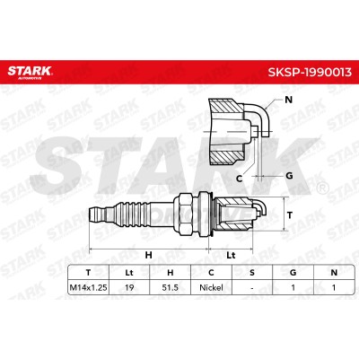 Zündkerze Stark SKSP-1990013 SKSP-1990013 - foto 9