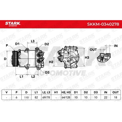 Kompressor, Klimaanlage SKKM-0340278 - foto 8