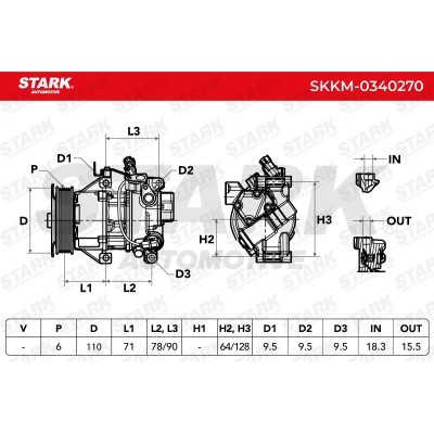 Kompressor, Klimaanlage SKKM-0340270 - foto 6