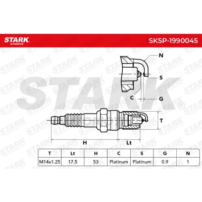 Zündkerze Stark SKSP-1990045 SKSP-1990045 - foto 6