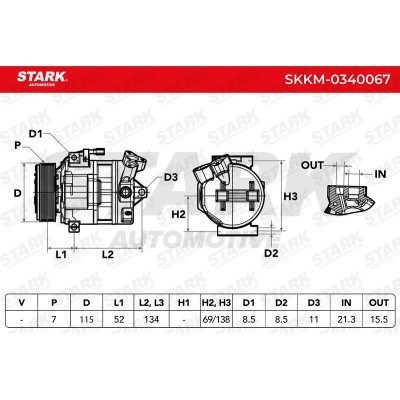 Kompressor, Klimaanlage SKKM-0340067 - foto 4