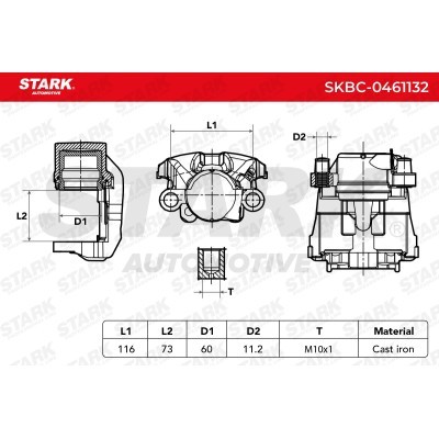 Bremssattel Stark SKBC-0461132 SKBC-0461132 - foto 6