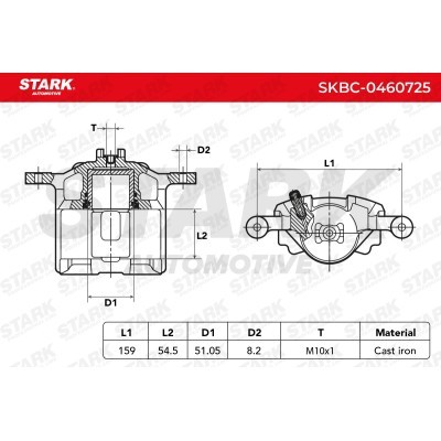Bremssattel Stark SKBC-0460725 SKBC-0460725 - foto 6