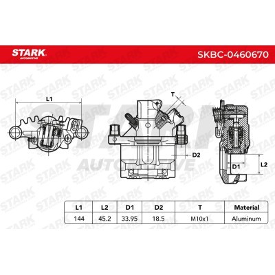 Bremssattel Stark SKBC-0460670 SKBC-0460670 - foto 4