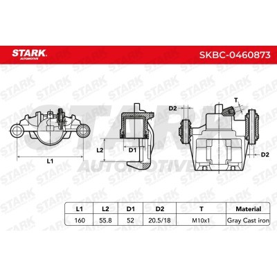 Bremssattel Stark SKBC-0460873 SKBC-0460873 - foto 6