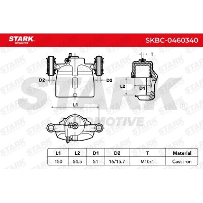 Bremssattel Stark SKBC-0460340 SKBC-0460340 - foto 12