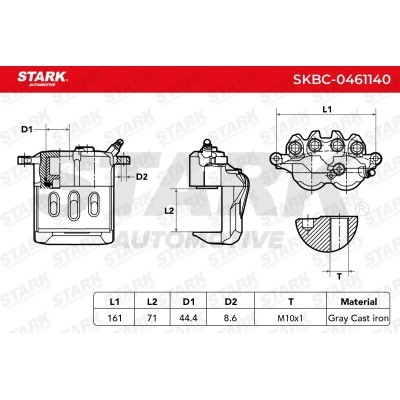 Bremssattel Stark SKBC-0461140 SKBC-0461140 - foto 10