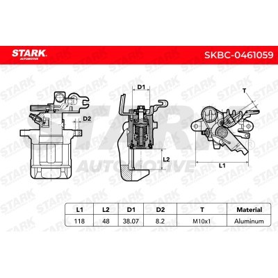 Bremssattel Stark SKBC-0461059 SKBC-0461059 - foto 6