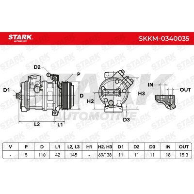 Kompressor, Klimaanlage SKKM-0340035 - foto 9